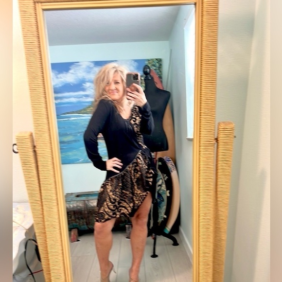 Joe Browns, Devore Panels, Lace & Lace-Up Dress, Exquisite, Excellent Condition - Picture 5 of 11